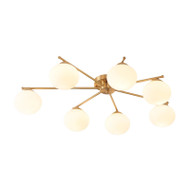 ZACH Brass Ceiling Light for Bedroom & Dining Room - Modern Style