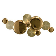 CRIVELLI Metal Gold Coin Wall Light for Living Room, Bedroom & Corridor - Modern Style