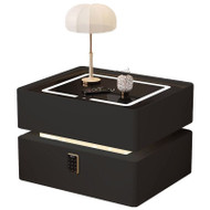 ROCKY Wooden Cabinet with Sensor Lighting for Bedroom - Modern Style