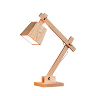 PINOCCHIO Adjustable Wooden Table Lamp for Bedroom, Study & Living Room - Japanese Style