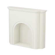 AMELIA Wooden Decorative Lamp Entrance Cabinet for Living Room, Bedroom & Hallway - French Cream Style