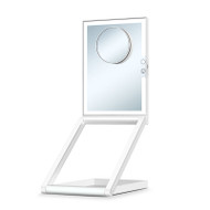 AERON Dimmable Glass Foldable Makeup Mirror for Bedroom, Dressing Room & Bathroom - Modern Style