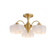 ZACH Brass Ceiling Light for Bedroom, Living & Dining Room - Scandinavian Style