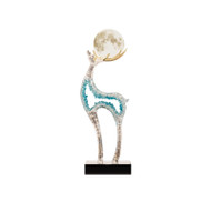 PAZ Resin Deer Floor Lamp / Ornament for Living Room & Entrance Hall - Modern Style