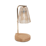 PIERA Wooden Table Lamp / Wax Melting Lamp for Living Room, Bedroom & Study - Contemporary Style
