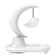 CHIRPY Wireless Charging Bluetooth Speaker ABS Table Lamp for Bedroom, Kids' Bedroom & Living Room - Modern Style
