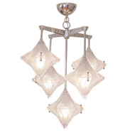 OLONA Brass Hexagram Pendant Light for Bedroom, Dining & Living Room - Nordic Style