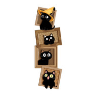 KANDEE Textured Film Kitty Cat Decorative Mural Light for Kid's Room, Corridor & Living Room - Vintage Style