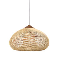 VERNON Rattan Lantern Pendant Light for Dining Room, Bedroom & Kitchen Island - Southeast Asian Style