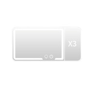 JANDA Dimmable ABS Smart Cosmetic Mirror for Automobile - Modern Style