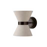 TIM Fabric Hourglass-shaped Wall Light for Bedroom, Corridor & Living Room - Japanese Style