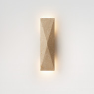 HAMILTON Yellow Travertine Wall Light for Living Room, Bedroom & Corridor - Wabi-Sabi Style