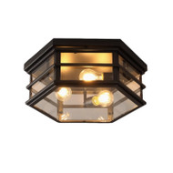 LIAM Glass Ceiling Light for Dining Room, Bar & Coffee Shop - Industrial Style