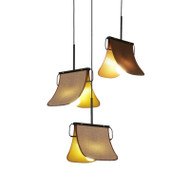 PHOEBE Fabric Pendant Light for Bedroom, Dining Room & Living Room - New Chinese Style