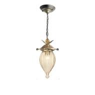 GUIDO Glass Outdoor Pendant Light for Balcony, Pavilion & Courtyard - Industrial Style