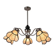 GREG Plant Fibre Chandelier Light for Dining Room, Bedroom & Living Room - Medieval Style