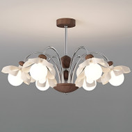 GARLAND Bowknot Iron Chandelier Light for Dining Room, Bedroom & Living Room - French Style