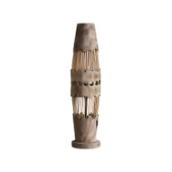 EURUS Wooden Floor Lamp for Living Room, Bedroom & Study - Wabi-Sabi Style