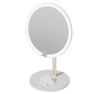 HEDY Glass Rotatable Makeup Mirror with Light for Dressing Room, Bedroom & Student Dormitory - Modern Style