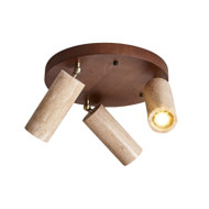 LEVENT Yellow Travertine Rotatable Spot Light / Ceiling Light for Entrance Hall, Corridor & Living Room - Wabi-Sabi Style