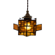 DYLAN Brass Pendant Light for Bedroom, Dining Room & Living Room - Vintage Style