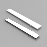 VERSA Ultrathin Iron Recessed Panel Light for Office, Conference Room & Gym - Modern Style