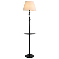 HAILEY Linen Floor Lamp for Study, Bedroom & Living Room - Modern Style