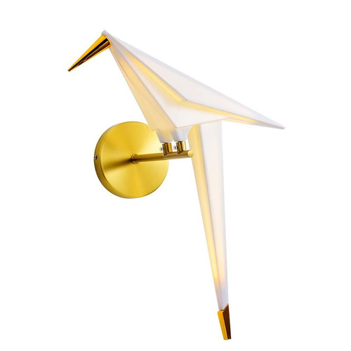Modern Bird Wall Light | Geometric Iron Design