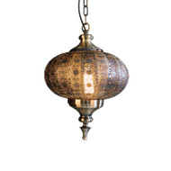 BRUCE Iron Pendant Light for Bar, Dining Room & Coffee House - Industrial Style