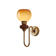 XAVI Glass Wall Light for Bedroom, Living Room & Study - Retro Style