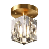 LUMPE Crystal Ceiling Light for Corridor, Balcony & Bedroom - Modern Style