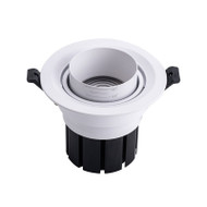 FICKLER Aluminum Adjustable Focus Recessed Downlight for Corridor, Living Room & Bedroom - Modern Style