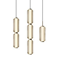 GUZMAN Glass Pendant Light for Bedroom, Dining Room & Living Room - Nordic Style