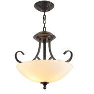 CANDICE Glass Chandelier Light for Study, Dining Room & Living Room - American Style