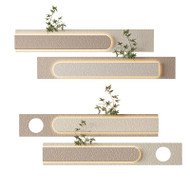 TERRA Density Board Sandstone Mural Light for Living Room, Bedroom & Hallway - Wabi-Sabi Style