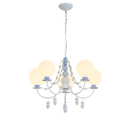 FUSCHIA Porcelain Chandelier Light for Bedroom, Living & Kid's Room - French Style