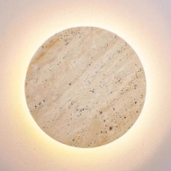 ELLA Travertine Wall Light for Corridor, Bedroom & Living Room - Wabi-Sabi Style