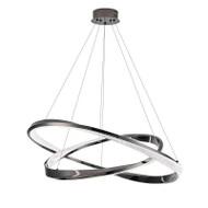 MOBIUS Dimmable Aluminum Ring Chandelier for Living Room, Bedroom & Dining Room - Italian Style