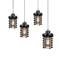 GLORIA Iron Cage Pendant Light for Bar, Coffee Shop & Dining Room - Industrial Style
