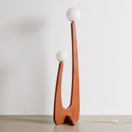 MAX Wooden Floor Lamp for Bedroom, Study & Living Room - Vintage Style
