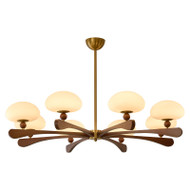 CLARK Wooden Chandelier for Living Room - French Style