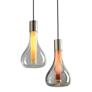 LOTTER Glass Pendant Light for Dining Room, Bedroom & Living Room - Italian Style