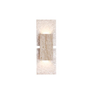 CALLIOPE Yellow Travertine Wall Light for Bedroom, Study & Living Room – Wabi Sabi Style