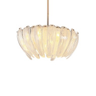 DAPHNE Glass Chandelier Light for Living Room, Bedroom & Dining Room - Modern Style