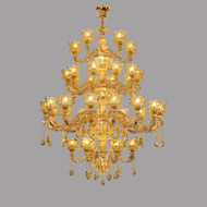 LUTHER Crystal Chandelier Light for Villa, Maisonette & Hotel - Scandinavian Style
