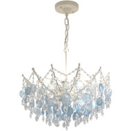 RHINE Shells Chandelier Light for Living Room, Bedroom & Dining Room - French Vintage Style