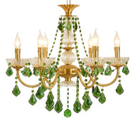 JACOB Crystal Chandelier Light for Bedroom, Living Room & Dining Room - French Style