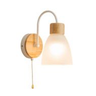 EDGAR Glass Wall Light for Bedroom, Study & Living Room – Modern Style