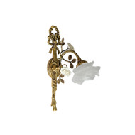 USHER Brass Flower Wall Light for Living Room, Bedroom & Corridor - French Style
