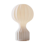 OREN Silk-Like Fabric Table Lamp for Bedroom, Study & Living Room - Wabi-Sabi Style